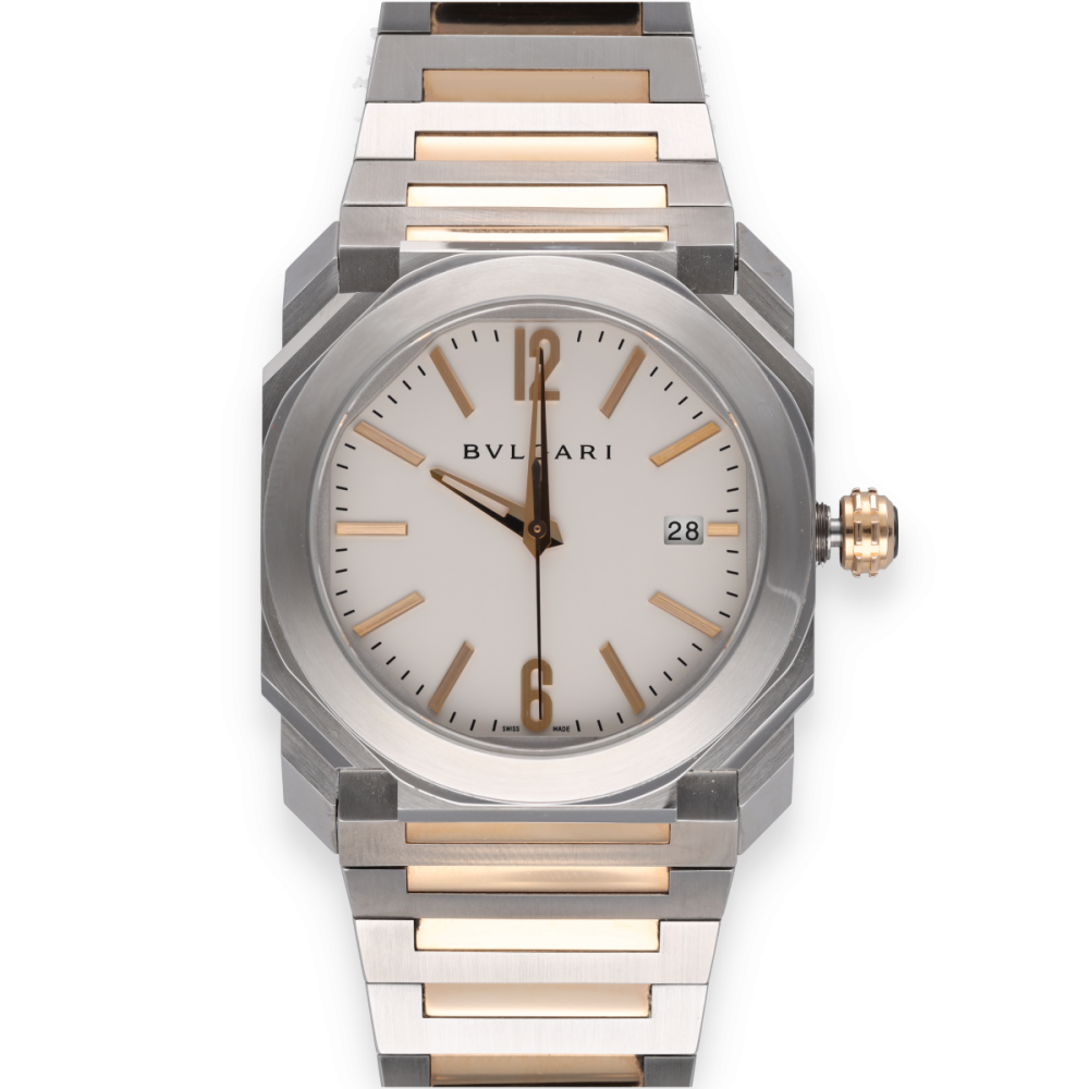 Montre Bulgari Octo Solotempo en or rose et acier d’occasion à Paris
